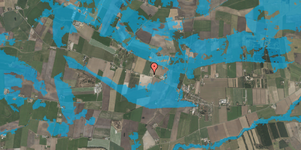 Oversvømmelsesrisiko fra vandløb på Visbjergvej 49, 6240 Løgumkloster