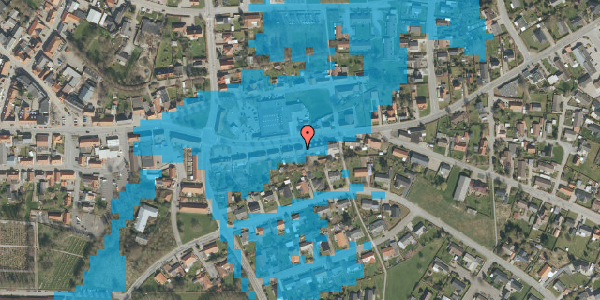 Oversvømmelsesrisiko fra vandløb på Østergade 26D, 6240 Løgumkloster