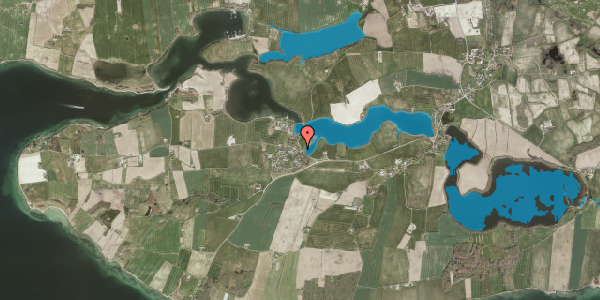 Oversvømmelsesrisiko fra vandløb på Mjelsvigvej 1, 6430 Nordborg