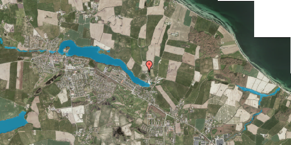 Oversvømmelsesrisiko fra vandløb på Nyrøjsvej 12, 6430 Nordborg