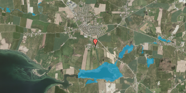 Oversvømmelsesrisiko fra vandløb på Sebbelundvej 25, 6430 Nordborg