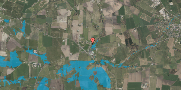 Oversvømmelsesrisiko fra vandløb på Sletvej 2, 6535 Branderup J