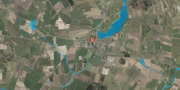 Oversvømmelsesrisiko fra vandløb på Hennekesdamvej 10A, 6630 Rødding