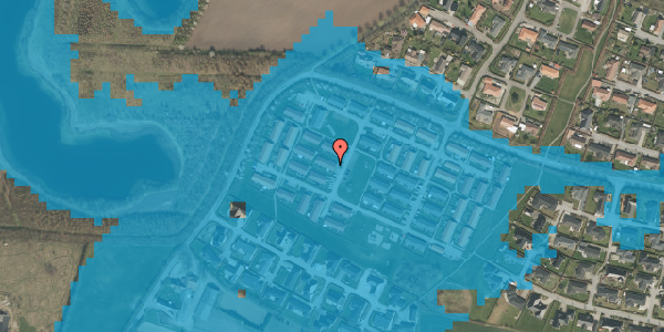 Oversvømmelsesrisiko fra vandløb på Birkeparken 80, 6230 Rødekro
