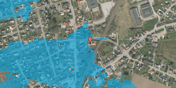 Oversvømmelsesrisiko fra vandløb på Granholm 4, 6230 Rødekro