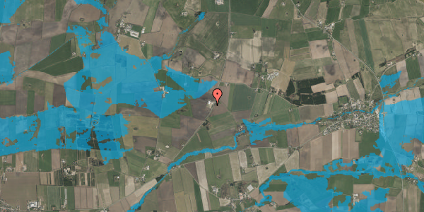 Oversvømmelsesrisiko fra vandløb på Rangstrupvej 3, 6230 Rødekro