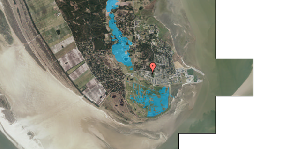 Oversvømmelsesrisiko fra vandløb på Vestergade 109A, 6792 Rømø