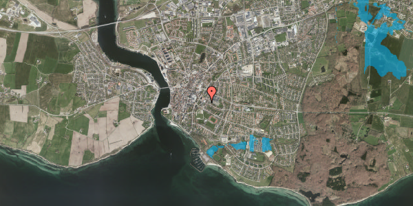 Oversvømmelsesrisiko fra vandløb på Ahlmannsvej 11, 1. , 6400 Sønderborg