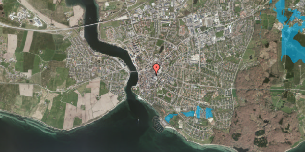 Oversvømmelsesrisiko fra vandløb på Kastanie Alle 4, 2. , 6400 Sønderborg