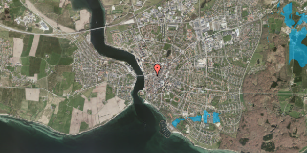 Oversvømmelsesrisiko fra vandløb på Sankt Jørgens Gade 19, 6400 Sønderborg
