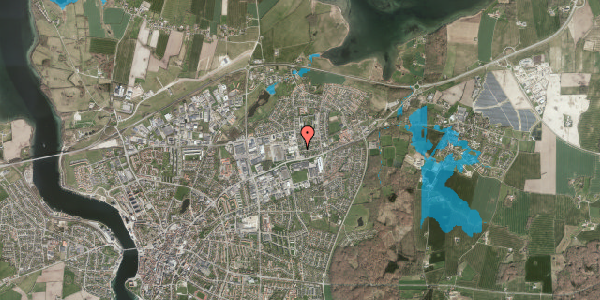 Oversvømmelsesrisiko fra vandløb på Solsortevej 1, 6400 Sønderborg