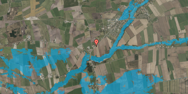 Oversvømmelsesrisiko fra vandløb på Burkal Skolevej 48A, st. th, 6372 Bylderup-Bov