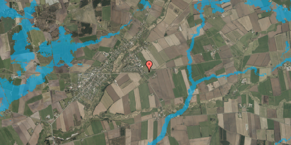 Oversvømmelsesrisiko fra vandløb på Dravvej 10, 6372 Bylderup-Bov