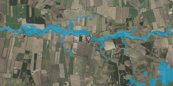 Oversvømmelsesrisiko fra vandløb på Flensborgvej 106, 6360 Tinglev