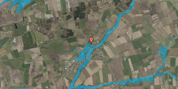 Oversvømmelsesrisiko fra vandløb på Lendemark 9, 6372 Bylderup-Bov