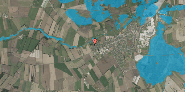 Oversvømmelsesrisiko fra vandløb på Rugmarken 8, 6360 Tinglev