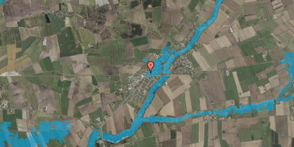 Oversvømmelsesrisiko fra vandløb på Tvedvej 4, 6372 Bylderup-Bov