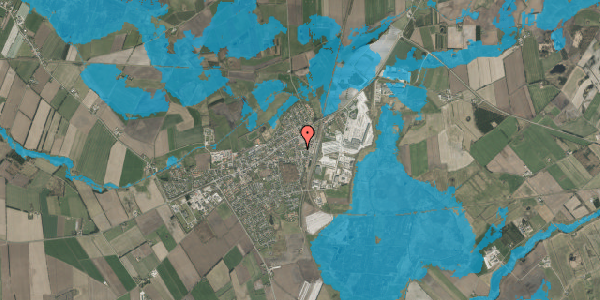 Oversvømmelsesrisiko fra vandløb på Tværvejen 12, 6360 Tinglev