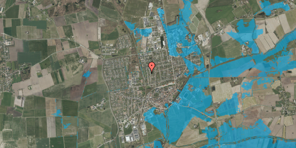 Oversvømmelsesrisiko fra vandløb på Nørremarksvej 13, 6270 Tønder
