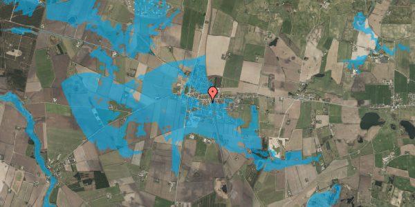 Oversvømmelsesrisiko fra vandløb på Lindevej 3, 6500 Vojens