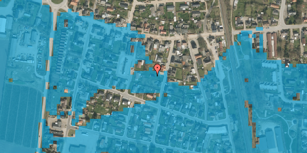 Oversvømmelsesrisiko fra vandløb på Mellemgade 6, 6500 Vojens