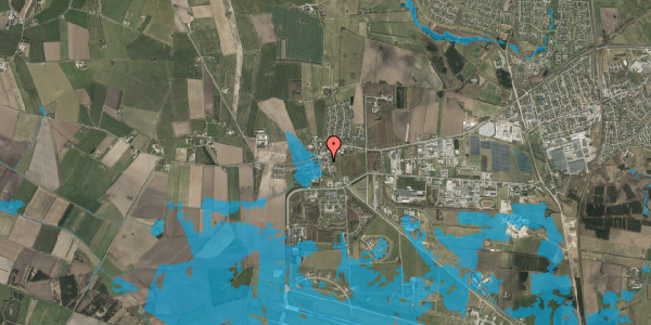 Oversvømmelsesrisiko fra vandløb på Niels Juhlers Toft 2, 6500 Vojens