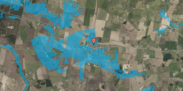 Oversvømmelsesrisiko fra vandløb på Solbærvej 7, 6500 Vojens
