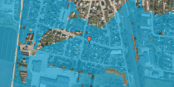 Oversvømmelsesrisiko fra vandløb på Solvej 13, 6500 Vojens