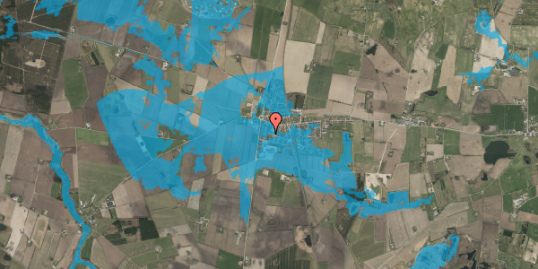 Oversvømmelsesrisiko fra vandløb på Solvej 23, 6500 Vojens