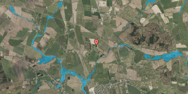 Oversvømmelsesrisiko fra vandløb på Vodskovvej 6, 6560 Sommersted