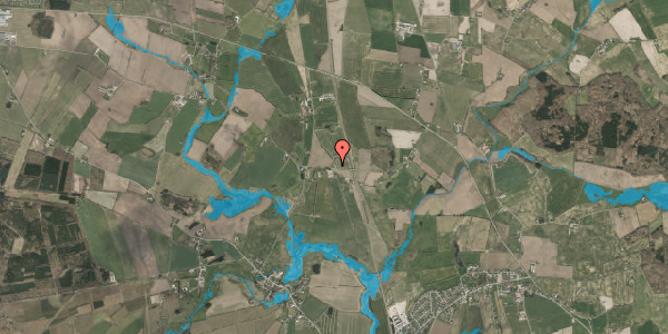 Oversvømmelsesrisiko fra vandløb på Vodskovvej 8, 6560 Sommersted