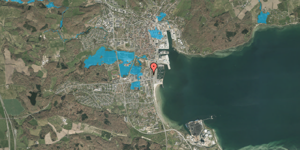Oversvømmelsesrisiko fra vandløb på Sønderport 62, 6200 Aabenraa
