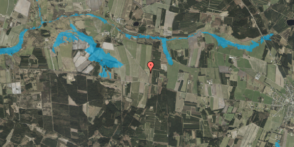 Oversvømmelsesrisiko fra vandløb på Nebelvej 44, 6623 Vorbasse