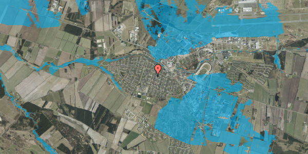 Oversvømmelsesrisiko fra vandløb på Søndermarksvej 209, 7190 Billund