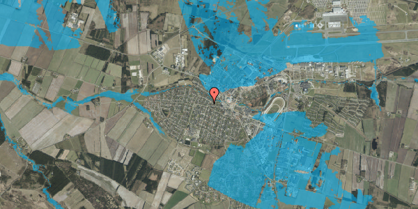 Oversvømmelsesrisiko fra vandløb på Toften 9, 7190 Billund