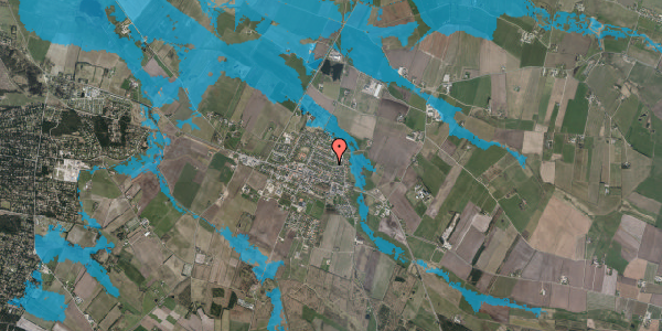 Oversvømmelsesrisiko fra vandløb på Bolkærvej 21, 6830 Nørre Nebel