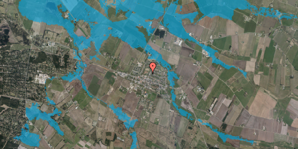 Oversvømmelsesrisiko fra vandløb på Borkvej 13, 6830 Nørre Nebel