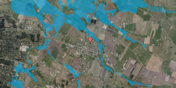 Oversvømmelsesrisiko fra vandløb på Borkvej 23, 6830 Nørre Nebel