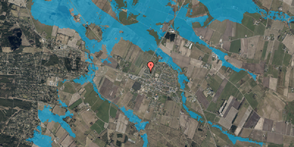 Oversvømmelsesrisiko fra vandløb på Byagervej 24A, 6830 Nørre Nebel