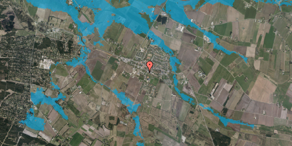 Oversvømmelsesrisiko fra vandløb på Klintingvej 10, 6830 Nørre Nebel