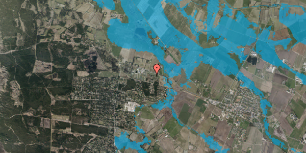 Oversvømmelsesrisiko fra vandløb på Nørrevang 249, 6830 Nørre Nebel
