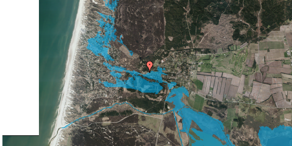 Oversvømmelsesrisiko fra vandløb på Egevej 1, 6854 Henne