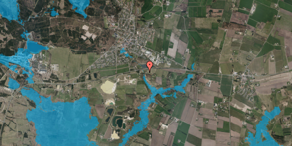 Oversvømmelsesrisiko fra vandløb på Hesselmedvej 1, 6840 Oksbøl