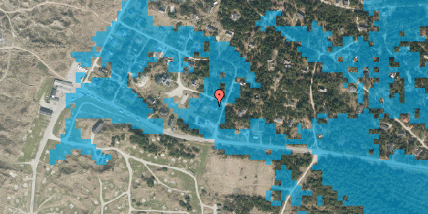 Oversvømmelsesrisiko fra vandløb på Mågevej 16, 6853 Vejers Strand