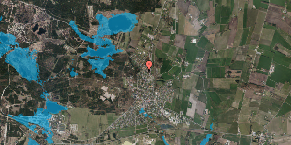 Oversvømmelsesrisiko fra vandløb på Præstegaardsvej 8, 6840 Oksbøl