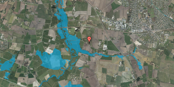 Oversvømmelsesrisiko fra vandløb på Darumvej 82, 6740 Bramming