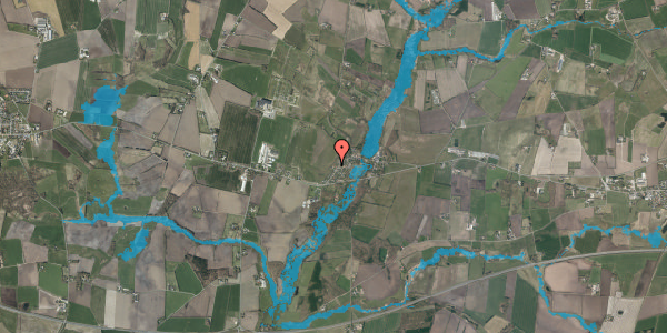 Oversvømmelsesrisiko fra vandløb på Vesterled 4A, 6740 Bramming