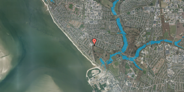 Oversvømmelsesrisiko fra vandløb på Granly Alle 5C, 1. mf, 6710 Esbjerg V