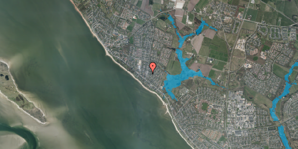 Oversvømmelsesrisiko fra vandløb på Havbakken 4, 6710 Esbjerg V
