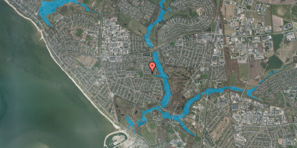 Oversvømmelsesrisiko fra vandløb på Krebseparken 13, 6710 Esbjerg V